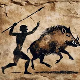 Man Hunting Boar