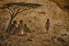 The child leaves the camp and goes away.