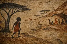 The child hears the family calling and comes toward the camp.